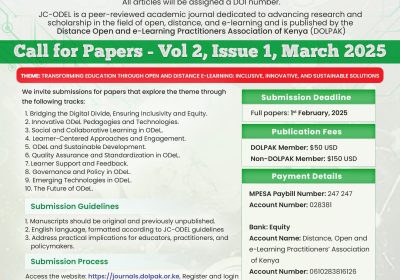 Call for papers-Vol2, Issue 1 March 2025